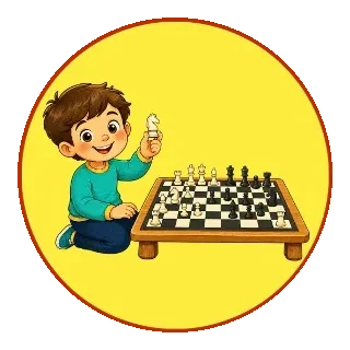 Ребёнок играет в шахматы